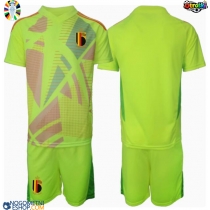 Otroški Nogometni dresi Belgija Vratar Gostujoči EP 2024 Kratek Rokav (+ Kratke hlače)